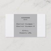 Herz, Schmetterlinge und Blume Visitenkarte (Rückseite)