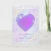 Herz & Schnee Karte (Vorderseite)