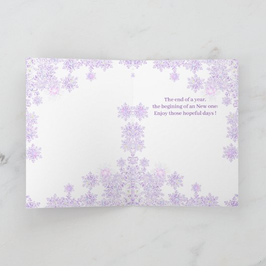 Herz & Schnee Karte (Innenseite)