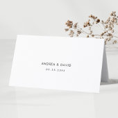 Herz Schrift Hochzeit Platzkarte mit Gastnamen Tischnummer