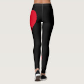 Herz - Schwarz - Emo - Goth - Leggings (Rückseite)