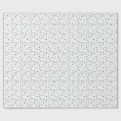 Herz - Schwarz und Weiß - Papierrollen Geschenkpapier (Flach)