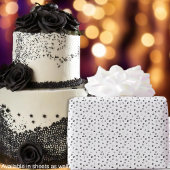 Herz - Schwarz und Weiß - Papierrollen Geschenkpapier