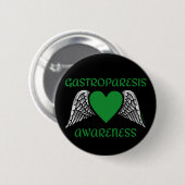 Herz/Schwingen...Gastroparese-Knopf Button (Vorne & Hinten)