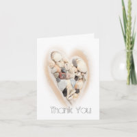 Herz Seashells Beach Wedding Foto Vielen Dank