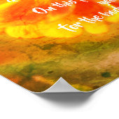 Herz sei Ihr Guide Zinnia Inspiration Zitat Poster (Ecke)