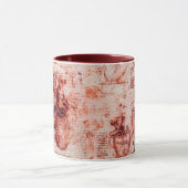 Herz, seine Blutgefäße, Kardiologe Medical Red Tasse (Zentrum)