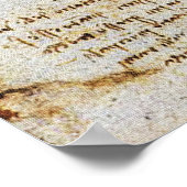 Herz, seine Blutgefäße, Leonardo Da Vinci, Sepia Poster (Ecke)