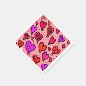 Herz Serviette (Ecke)