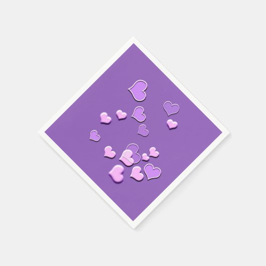 Herz Serviette (Ecke)