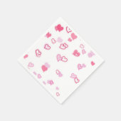 Herz Serviette (Ecke)