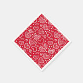 Herz Serviette (Ecke)