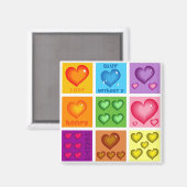 Herz-Set Magnet (Vorderseite/Rückseite)