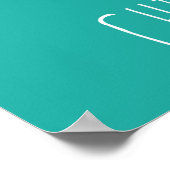 Herz-Shaped Chiropractic Word Collage Poster (Ecke)