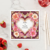 Herz-Shaped Floral Arrangement Serviette (Beispiel)