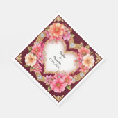 Herz-Shaped Floral Arrangement Serviette (Ecke)