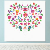 Herz-Shaped-Liebe-Symbol Leinwanddruck (Insitu (Holzboden))