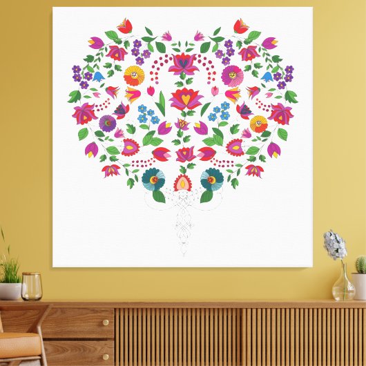 Herz-Shaped-Liebe-Symbol Leinwanddruck (Insitu (Wohnzimmer))