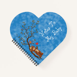 Herz-Shaped Notes to My Baby Journal Notizblock