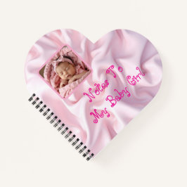 Herz-Shaped Notes to My Baby Journal Notizblock