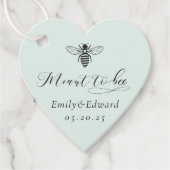 Herz-Shaped Sage Meant to Bee Wedding Geschenkanhänger (Vorderseite)