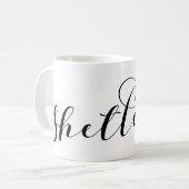 Herz Shetland Flag, Shetland Islands Kaffeetasse (Vorderseite Links)