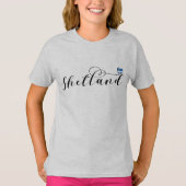 Herz Shetland Flag, Shetland Islands T - Shirt (Vorderseite)