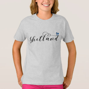 Herz Shetland Flag, Shetland Islands T - Shirt