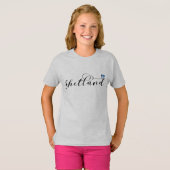 Herz Shetland Flag, Shetland Islands T - Shirt (Vorne ganz)