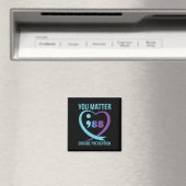 Herz-Sie-Problem 988 Suizidprävention Bewusstsein Magnet (In Situ (Geschirrspüler))