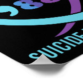 Herz-Sie-Problem 988 Suizidprävention Bewusstsein Poster (Ecke)