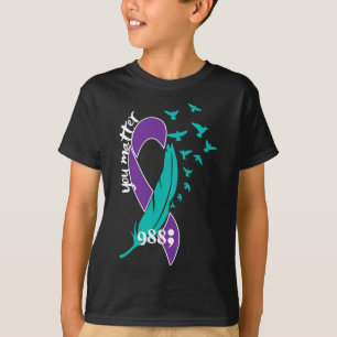 Herz-Sie-Problem 988 Suizidprävention Bewusstsein T-Shirt