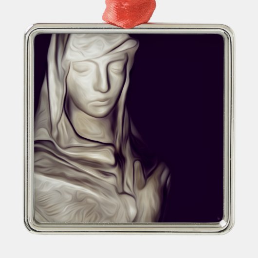 Herz Silbernes Ornament (Vorne)