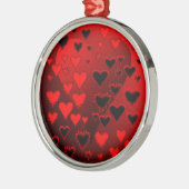 Herz Silbernes Ornament (Links)