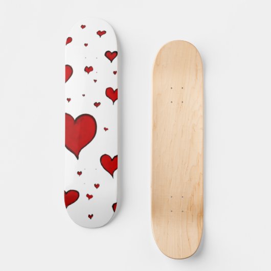 Herz-Skateboard Skateboard (Vorderseite)
