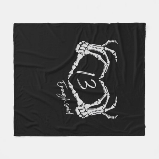 Herz Skeleton Hand Classic Fleecedecke (Vorderseite (Horizontal))
