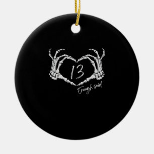 Herz Skeleton Hand Classic Keramik Ornament