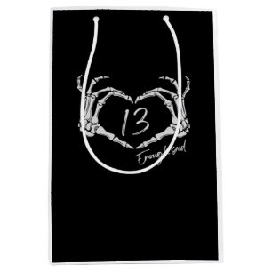Herz Skeleton Hand Classic Mittlere Geschenktüte