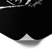 Herz Skeleton Hand Classic Poster (Ecke)