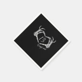 Herz Skeleton Hand Classic Serviette (Ecke)