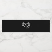 Herz Skeleton Hand Classic Wasserflaschenetikett (Einzelnes Label)