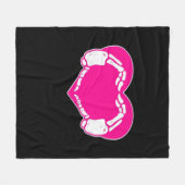 Herz Skeleton Hände Gothic Valentine Classic Fleecedecke (Vorderseite (Horizontal))