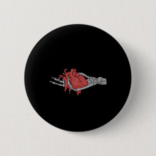 Herz Skeleton Hands Button