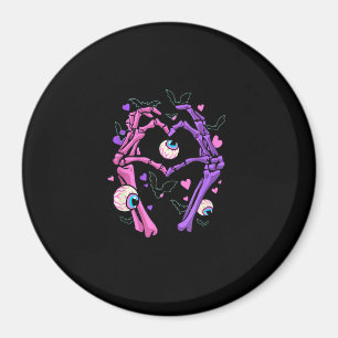 Herz Skeleton Hands - Halloween Pastel Goth Eyeba Magnet