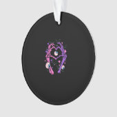 Herz Skeleton Hands - Halloween Pastel Goth Eyeba Ornament (Vorderseite)