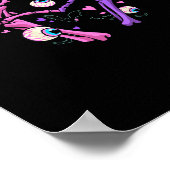 Herz Skeleton Hands - Halloween Pastel Goth Eyeba Poster (Ecke)
