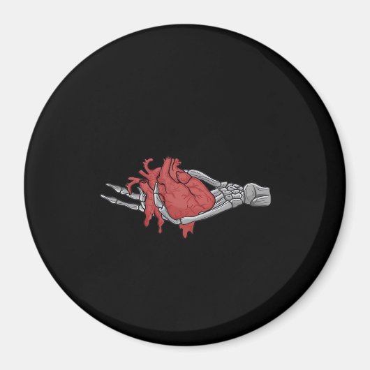 Herz Skeleton Hands Magnet (Vorne)