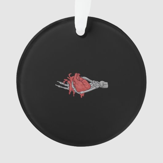 Herz Skeleton Hands Ornament (Vorderseite)