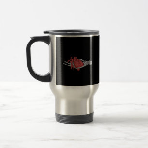 Herz Skeleton Hands Reisebecher