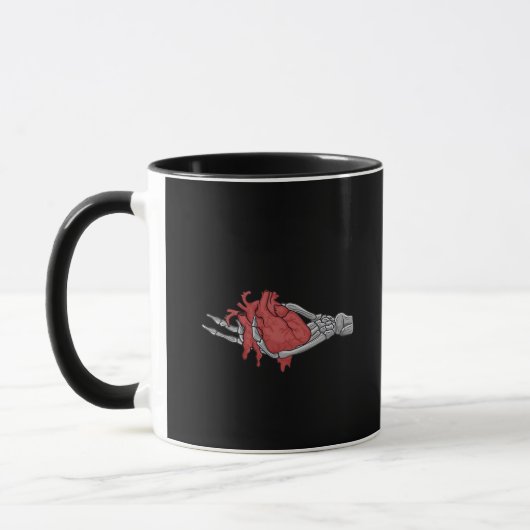 Herz Skeleton Hands Tasse (Links)